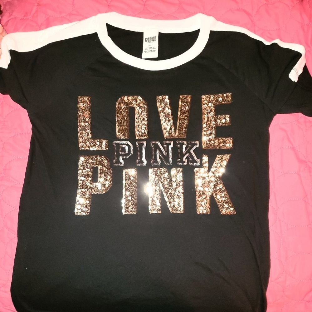 VS PINK-'LOVE PINK' legging tee